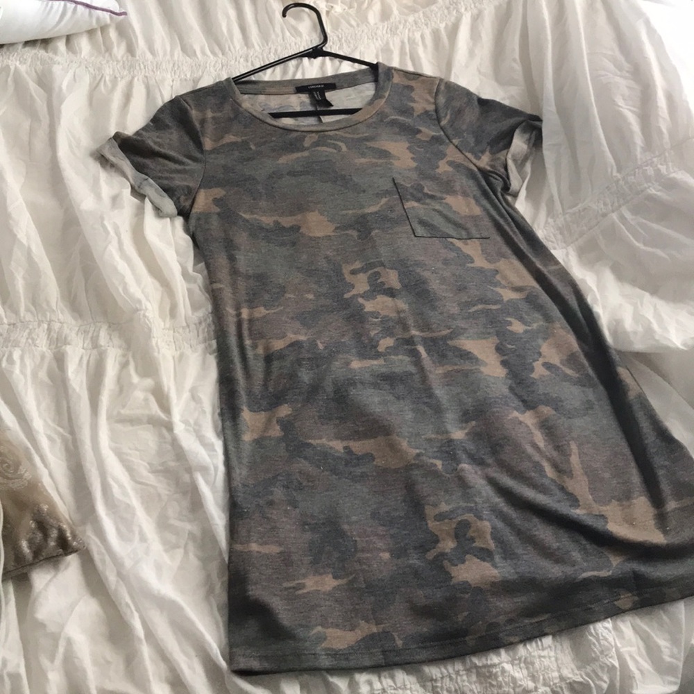 Camo T-shirt dress